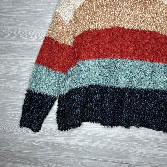 John Paul Richard EYELASH Striped Button Front Boxy Oversize Cardigan Women XXL - Picture 13 of 14